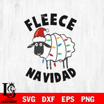 FLEECE NAVIDAD svg eps dxf png file , digital download