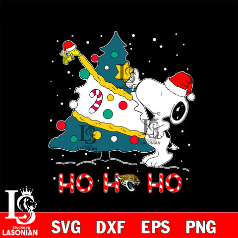 Jacksonville Jaguars nfl svg, snoopy christmas, Ho Ho Ho svg eps dxf png file, digital download