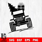 jeep merry christmas svg eps dxf png file, digital download