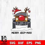 jeep merry christmas svg eps dxf png file, digital download