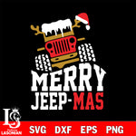 jeep merry christmas svg eps dxf png file, digital download