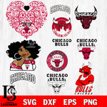 bundle Chicago Bulls svg eps dxf png file