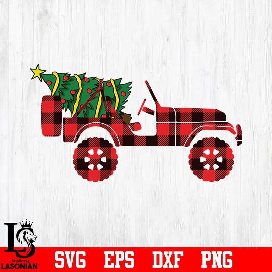 Christmas Tree jeep svg, png, dxf, eps digital file – lasoniansvg