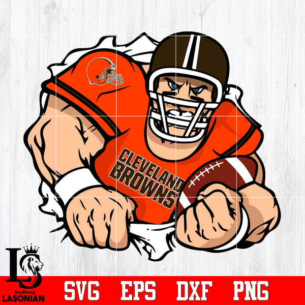 Cleveland Browns logo Digital File (SVG cutting file + pdf+png+dxf)