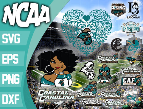 Coastal Carolina Chanticleers svg,bundle Coastal Carolina Chanticleers svg eps dxf png file, bundle ncaa svg, ncaa svg