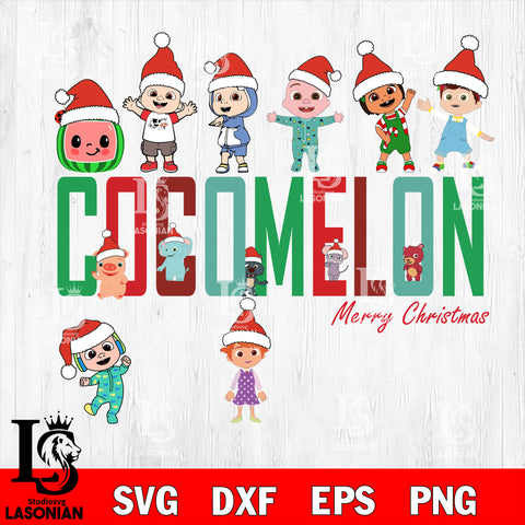 Cocomelon christmas 20 svg eps dxf png file