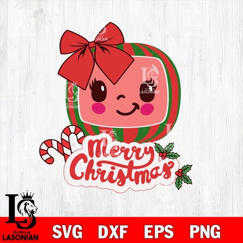 Cocomelon christmas 6 svg eps dxf png file