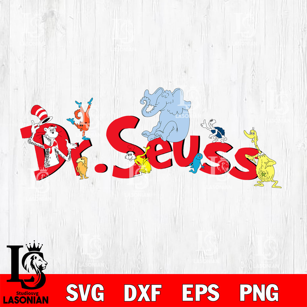 Dr. Seuss Family svg, dxf, eps ,png file, digital download,Instant Dow ...