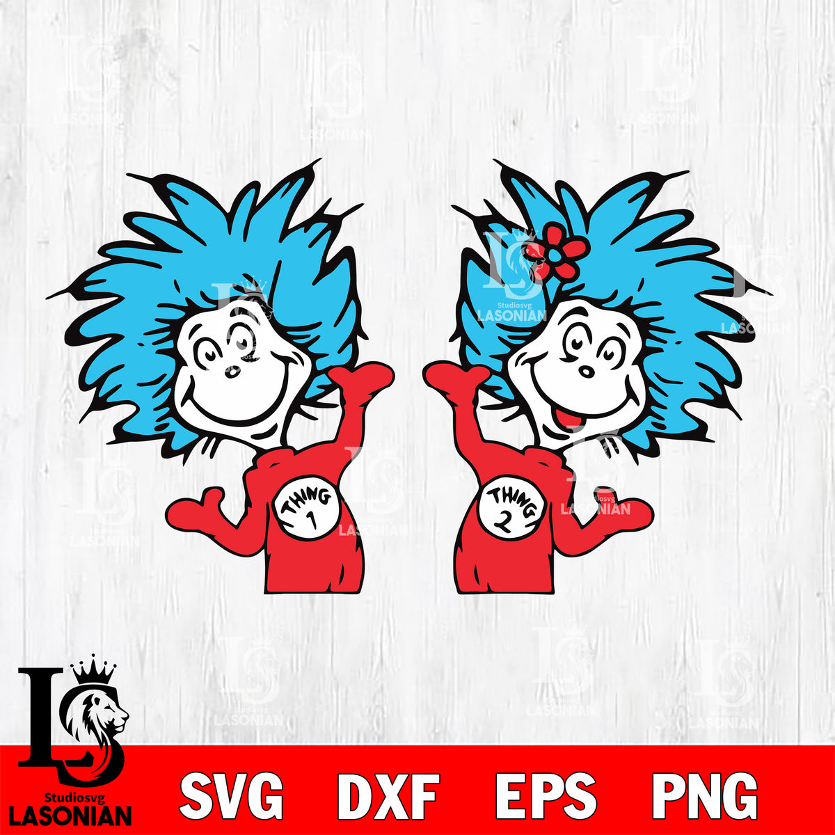 Thing 1 Thing 2 Svg Bundles - Thing Family svg, dxf, eps ,png file, di ...