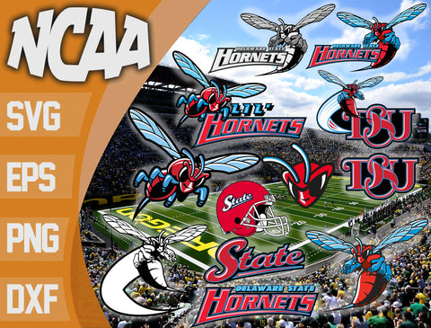 Delaware State Hornets svg svg eps dxf png file, bundle ncaa svg, ncaa svg