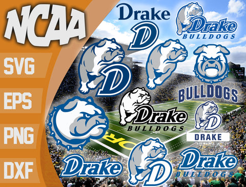 Drake Bulldogs svg eps dxf png file, bundle ncaa svg, ncaa svg