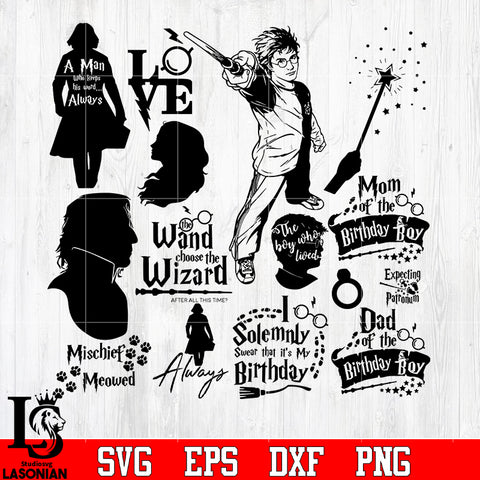 Bundle 9 Harry Porter Random vector svg eps dxf png file