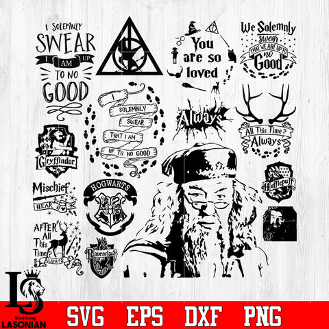 Bundle 11 Harry Porter Random vector svg eps dxf png file