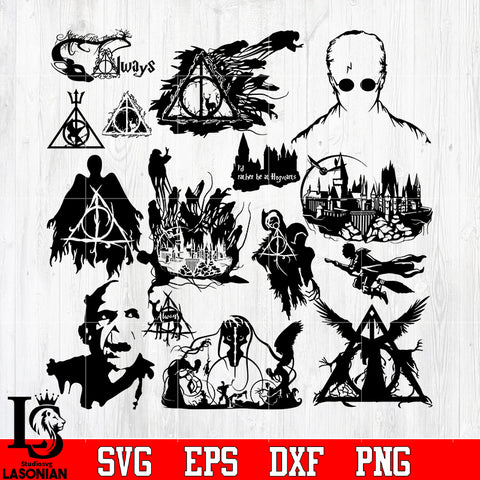 Bundle 13 Harry Porter Random vector svg eps dxf png file