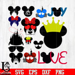 Bundle 2 Mickey vector random svg eps dxf png file