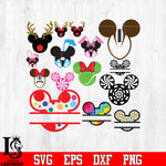 Bundle 8 Mickey vector random svg eps dxf png file