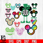 Bundle 9 Mickey vector random svg eps dxf png file