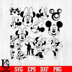 Bundle 14 Mickey vector random svg eps dxf png file