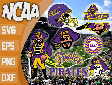 East Carolina Pirates svg svg eps dxf png file, bundle ncaa svg, ncaa svg