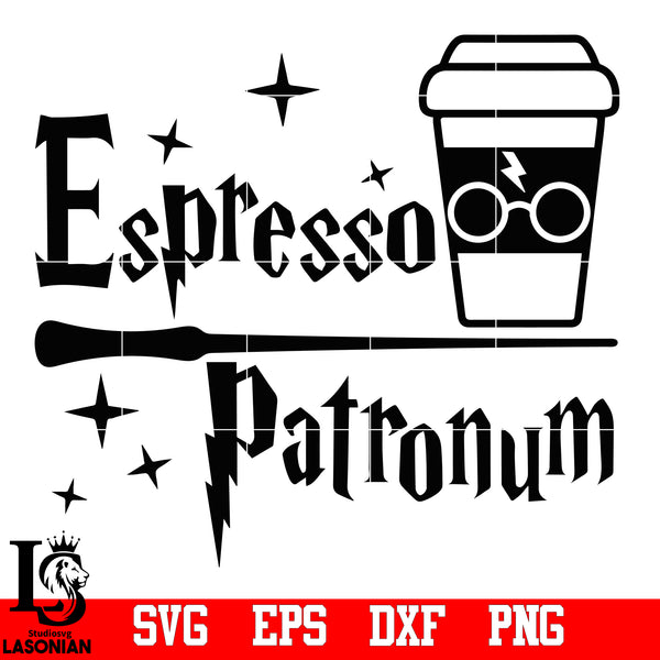 Espresso Patronum Harry Potter Coffee, Graphic Design Svg - free svg files  for cricut