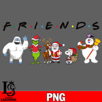 Friends christmas 15, grinch , alone home PNG file, digital download