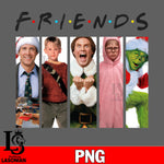 Friends christmas 20 , grinch , alone home PNG file, digital download