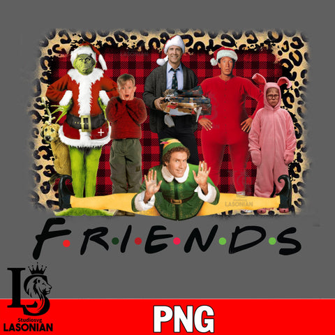 Friends christmas 26, grinch , alone home PNG file, digital download