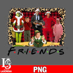 Friends christmas 2 ,grinch , alone home PNG file, digital download