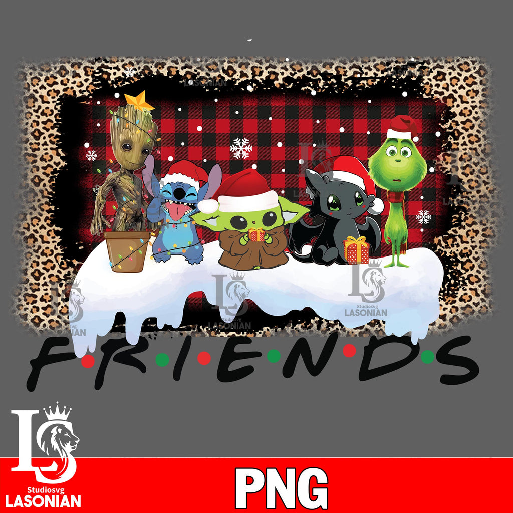 Friends christmas 5 , grinch , alone home PNG file, digital download ...