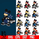 Bundle Gangster Mickey Mouse NFL,Bundle NFL, Gangster Mickey Mouse NFL svg eps dxf png file