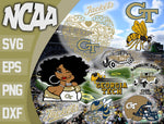 Georgia Tech Yellow Jackets svg svg eps dxf png file, bundle ncaa svg, ncaa svg