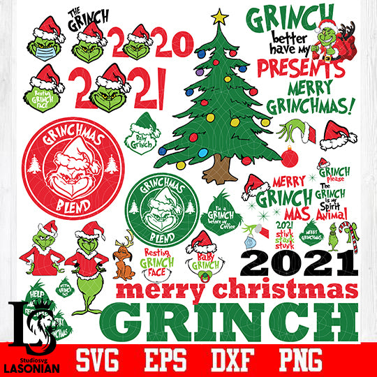 Green Bay Packers, Grinch merry christmas svg eps dxf png file – lasoniansvg