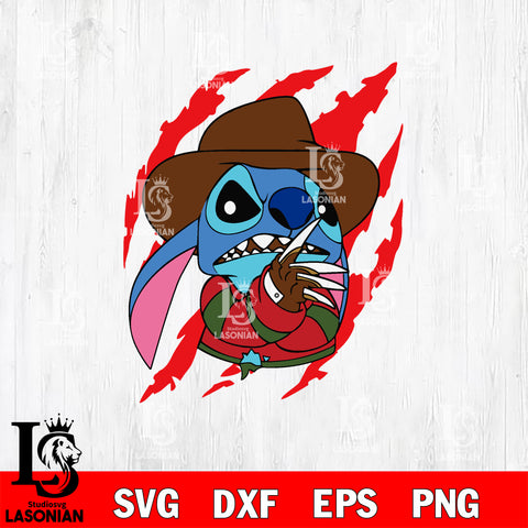 Freddy Krueger stitch svg, halloween svg eps dxf png file