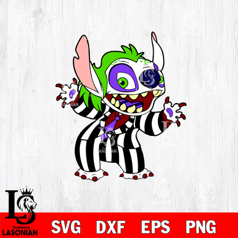 stitch beetlejuice halloween svg, halloween svg eps dxf png file