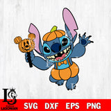 Stitch Pumpkin svg, halloween svg eps dxf png file