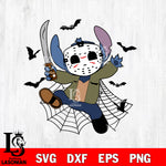 Jason Voorhees stitch svg, halloween svg eps dxf png file