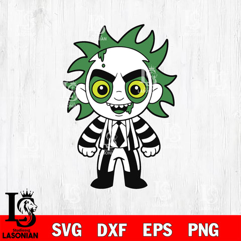 Chibi Beetlejuice Horror Movies svg eps dxf png file