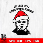 Michael Myers Santa Hat svg eps dxf png file