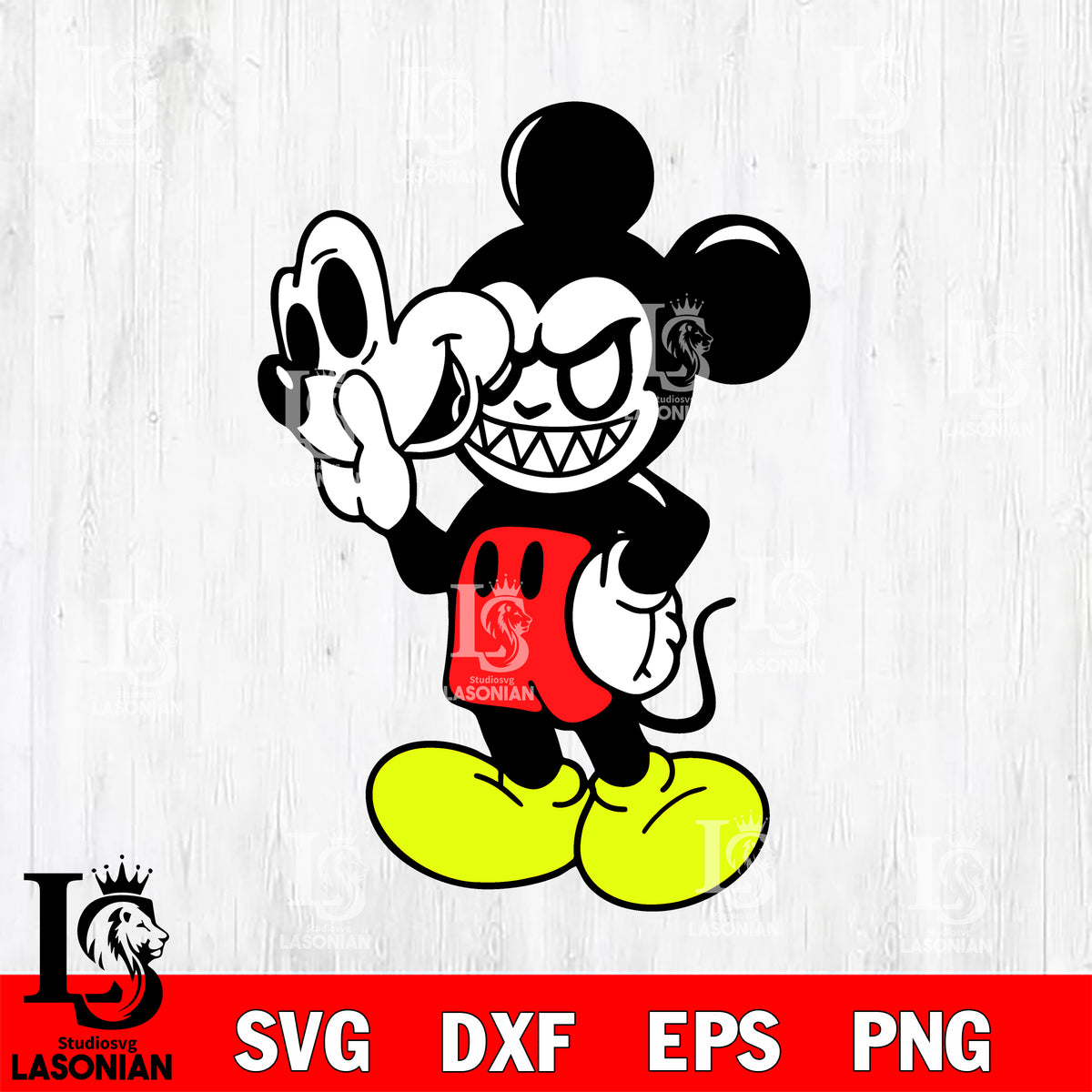 Mickey Horror Face svg eps dxf png file – lasoniansvg