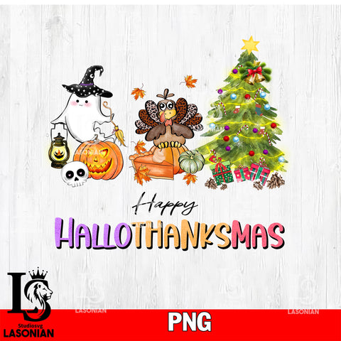 Happy Hallothanksmas sublimation Boo1 PNG file