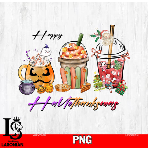 Happy Hallothanksmas sublimation boo PNG file