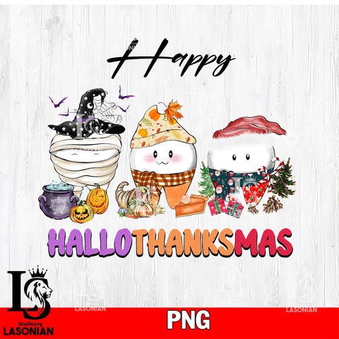 Happy hallothanksmas sublimation teeth PNG file