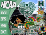 Hawai'i Rainbow Warriors svg svg eps dxf png file, bundle ncaa svg, ncaa svg