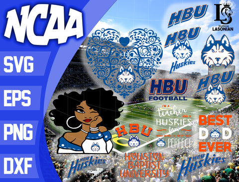 Houston Baptist Huskies svg,bundle Houston Baptist Huskies svg eps dxf png file, bundle ncaa svg, ncaa svg