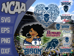 Howard Bison svg svg eps dxf png file, bundle ncaa svg, ncaa svg