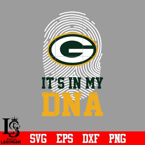 I'ts in my DNA Green Bay Packers svg eps dxf png file