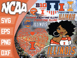 Illinois Fighting Illini svg eps dxf png file, bundle ncaa svg, ncaa svg