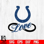 Indianapolis Colts Love Svg Dxf Eps Png file