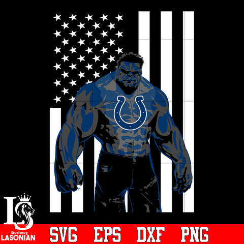 Indianapolis Colts hulk flag svg eps dxf png file