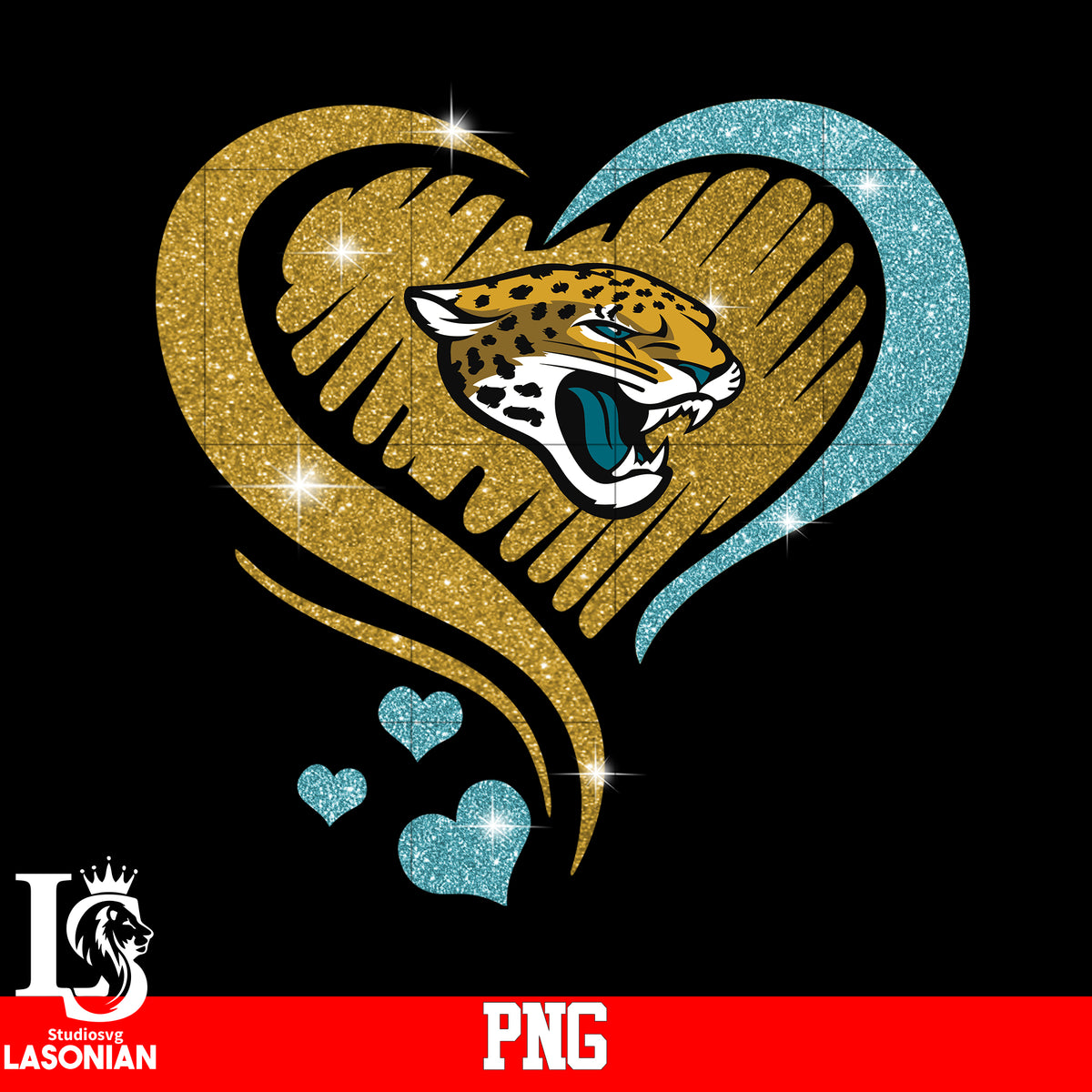 Jacksonville Jaguars Heart PNG file – lasoniansvg